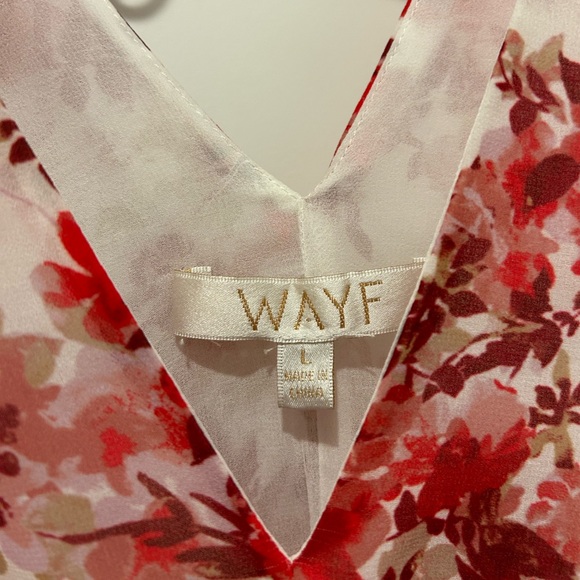 WAYF Floral Smoked Bottom Blouse - Picture 3 of 5
